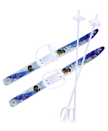 Купить Комплект лыжный детский Лыжики-пыжики с палками в Карасуке 