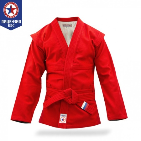 Купить Куртка для самбо "Атака" ВФС (подкладка, пояс)  р 36-48 в Карасуке 