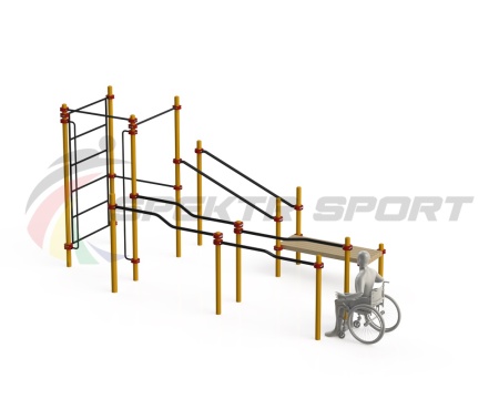 Купить Спортивный комплекс для инвалидов-колясочников WRK-D16_76mm в Карасуке 
