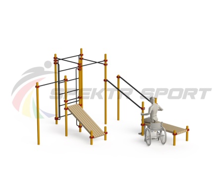 Купить Спортивный комплекс для инвалидов-колясочников WRK-D20_76mm в Карасуке 